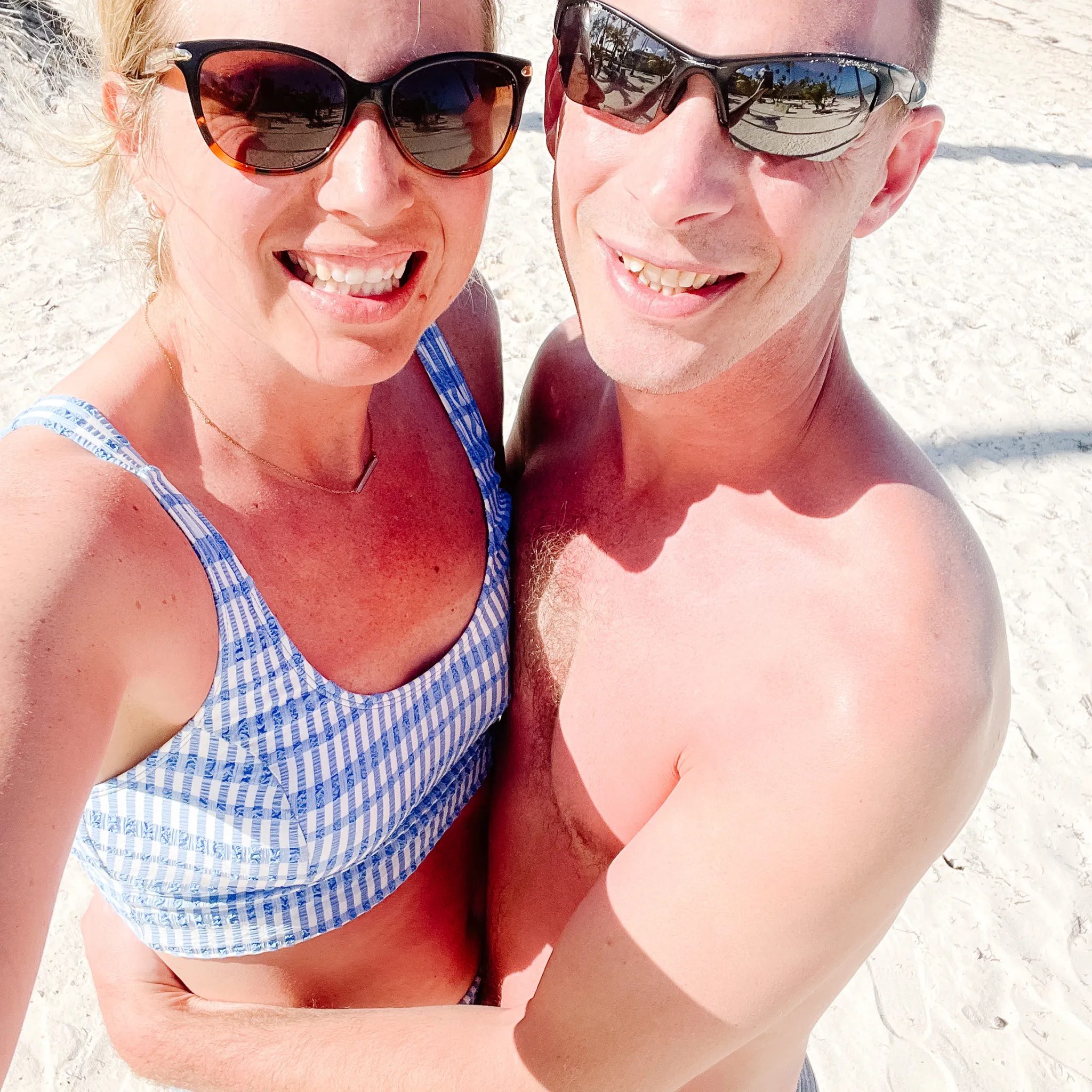 Tanya and Todd on the beach in the Dominican